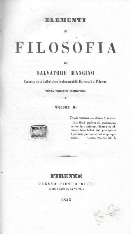 Elementi di filosofia.