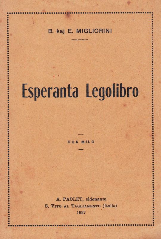 Esperanta Legolibro.