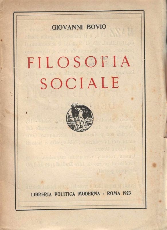 Filosofia sociale.