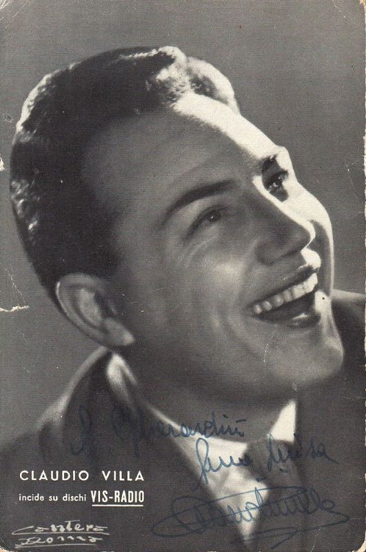 Fotocartolina autografata.