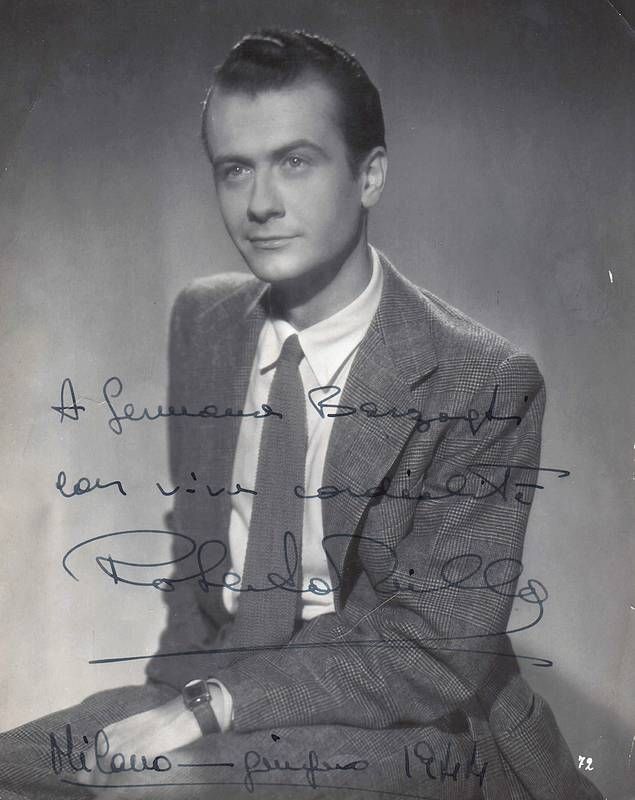 Fotografia con dedica e firma autografe.