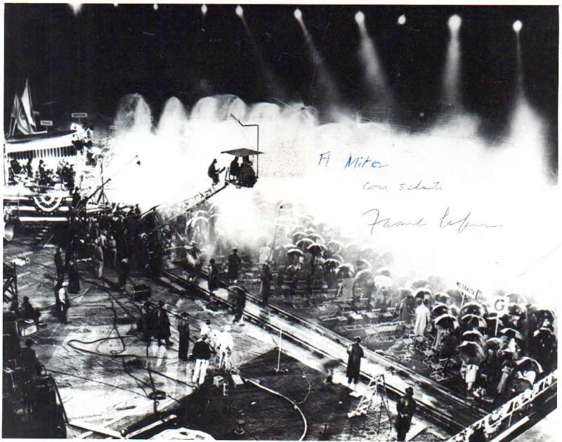 Fotografia originale con dedica autografa firmata del grande regista.