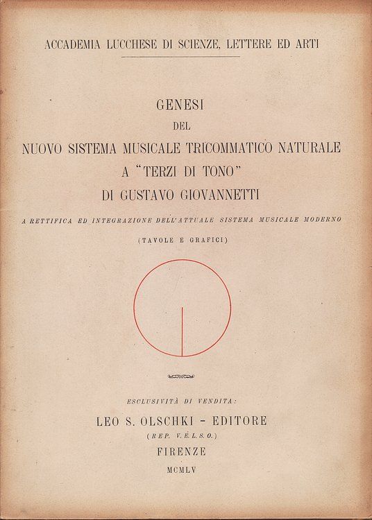 Genesi del nuovo sistema musicale tricommatico naturale a 'Terzi di …