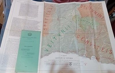 Genoati e Viturii. Carta topografica. (Pubblicata dalla Sezione Ligure del …