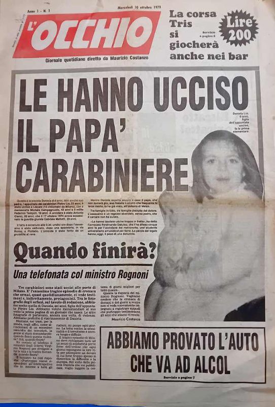 Giornale quotidiano diretto Da Maurizio Costanzo. (In prima pagina 'Le …
