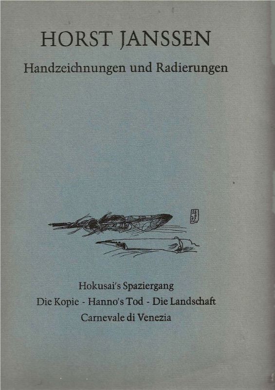 Handzeichnungen und Radierungen. Zu den Zyklen Hokusai`s Spaziergang - Die …