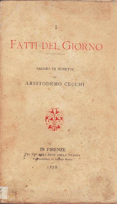I Fatti del Giorno. Saggio di sonetti.