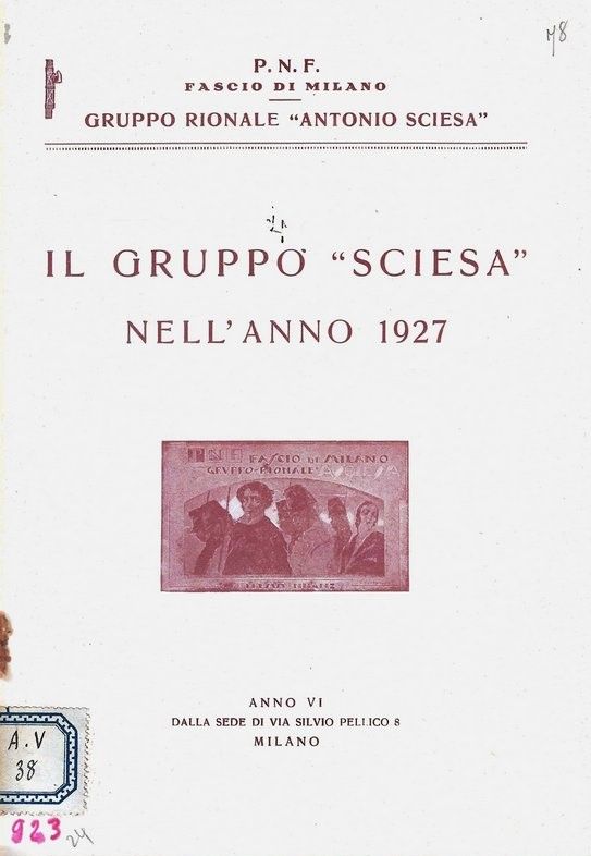 Il Gruppo 'Sciesa' nell'anno 1927.