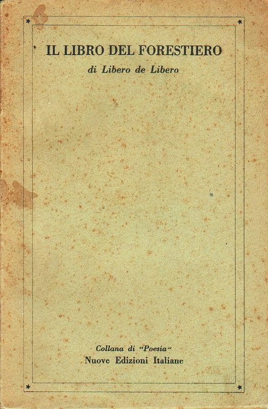Il libro del forestiero.
