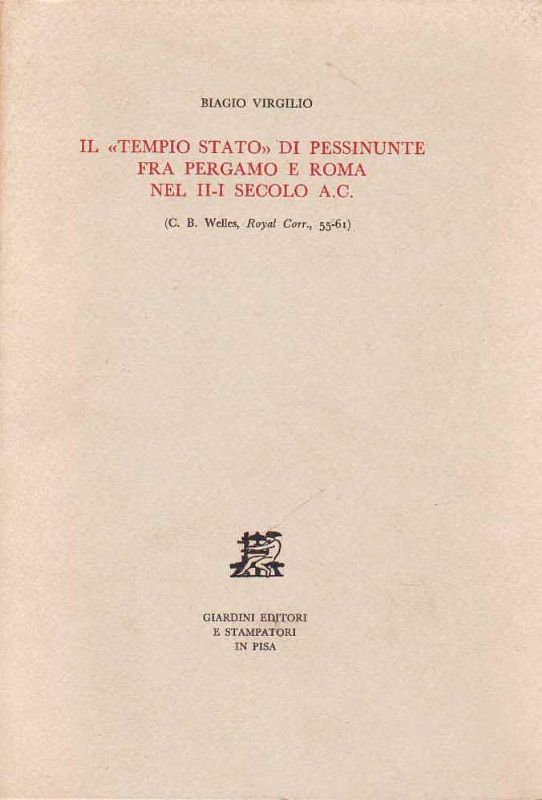 Il 'Tempio Stato' di Pessinunte fra Pergamo e Roma nel …
