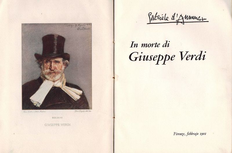 In morte di Giuseppe Verdi - Firenze febbraio 1901.