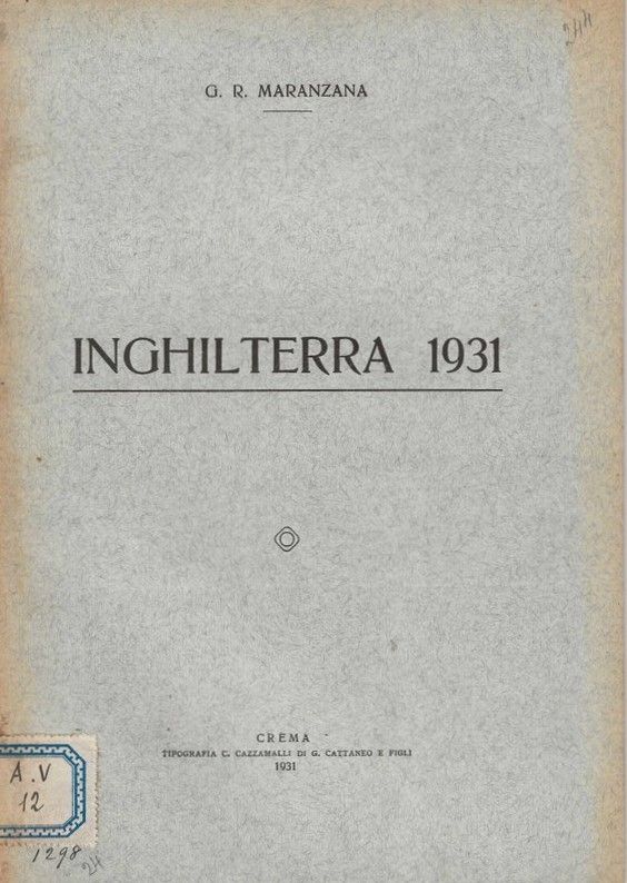Inghilterra 1931.
