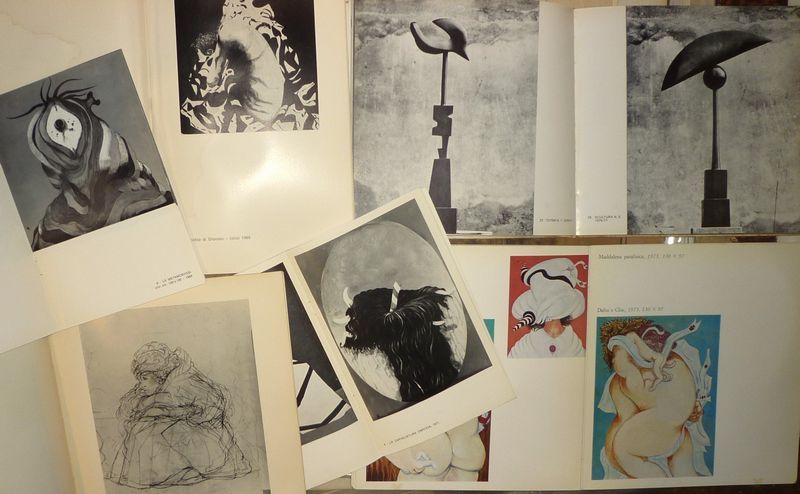 Insieme di sei cataloghi di mostre personali dell'artista.