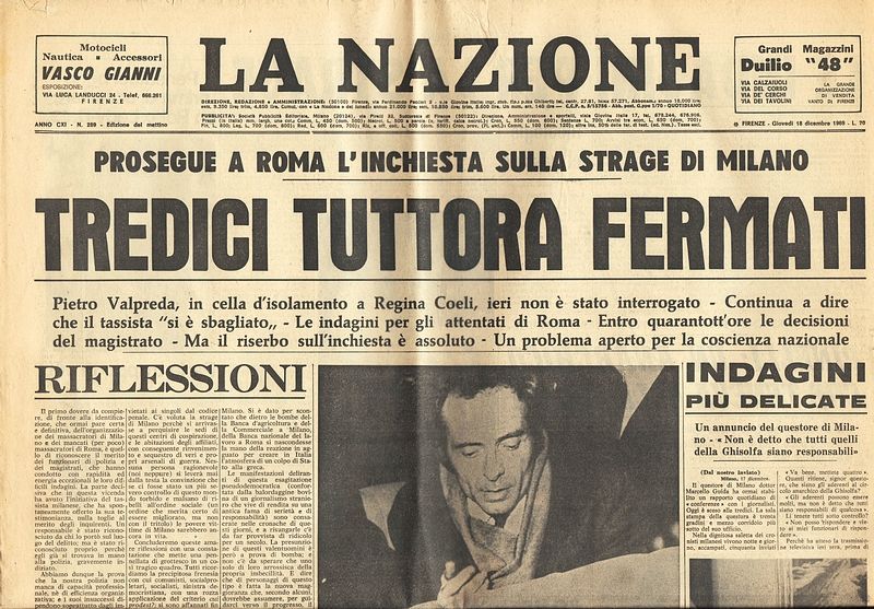 Insieme di tre numeri:- (Sabato 13 dicembre 1969, Strage, 13 …