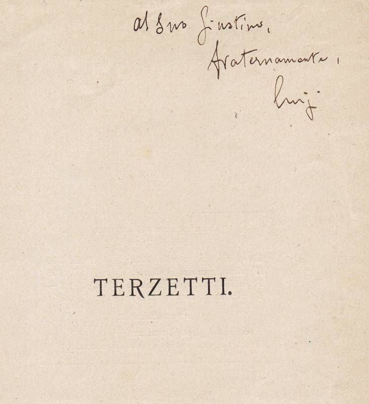 Invio autografo firmato.