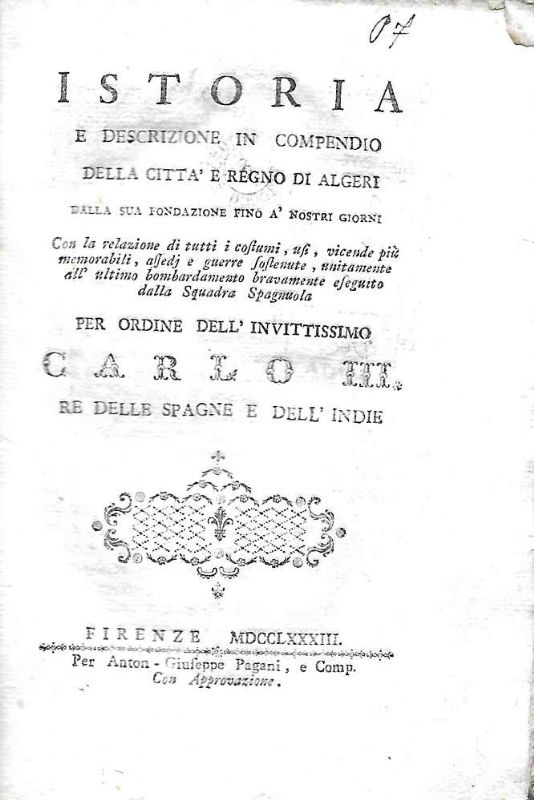 Istoria e descrizione in compendio della città e regno di …