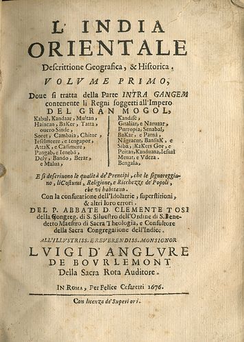 L'India Orientale. Descrittione Geografica, & Historica (Vol. I. Dove si …