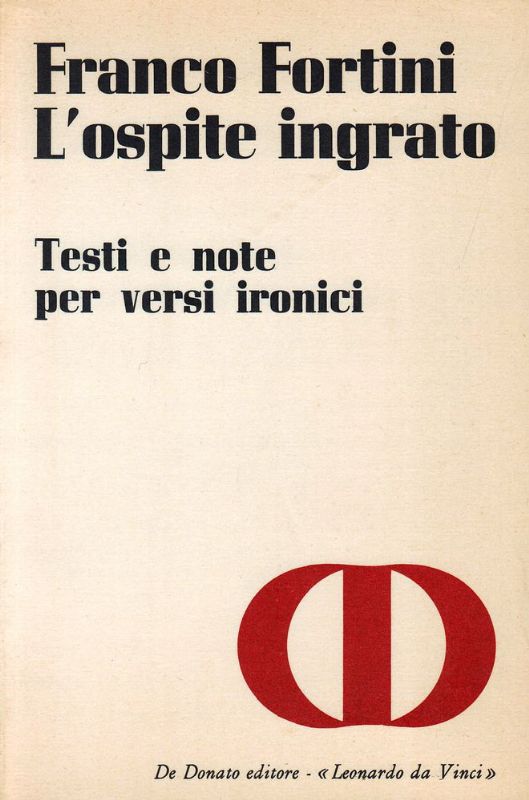 L'ospite ingrato.Testi e note per versi ironici.