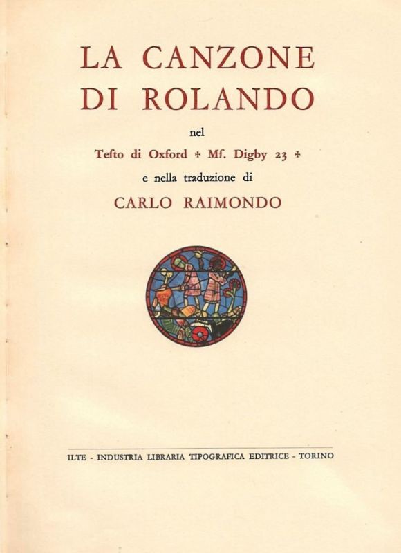 La Canzone di Ronaldo nel testo di Oxford +Mf. Digby …