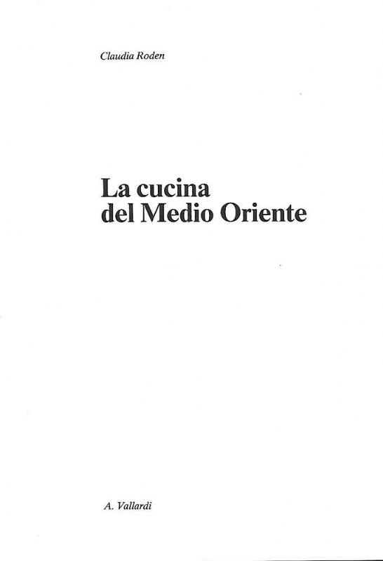 La cucina del Medio Oriente.