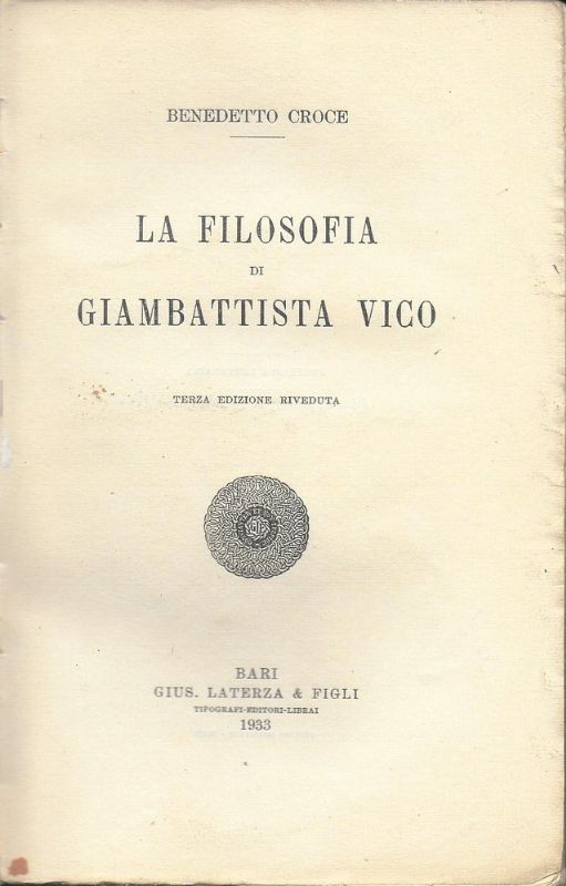 La Filosofia di Giambattista Vico.
