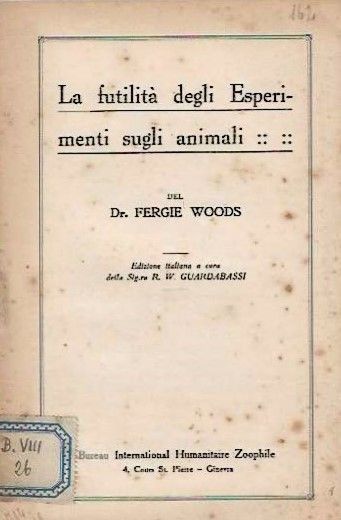 La futilità degli Esperimenti sugli animali.