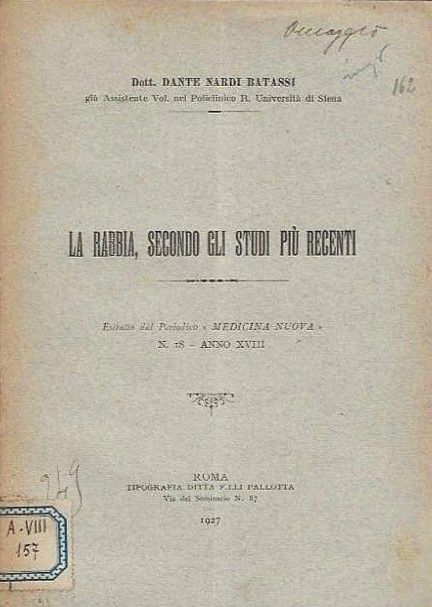 La rabbia, secondo gli studi più recenti (Estratto da Medicina …