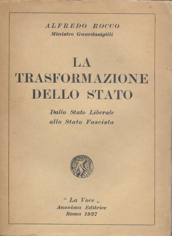 La trasformazione dello stato. Dallo Stato Liberarle alla Stato Fascista.