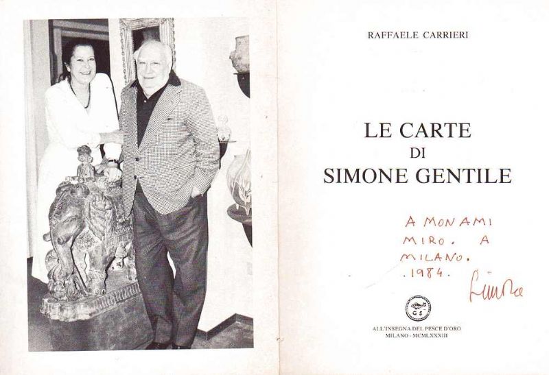 Le carte di Simone Gentile.