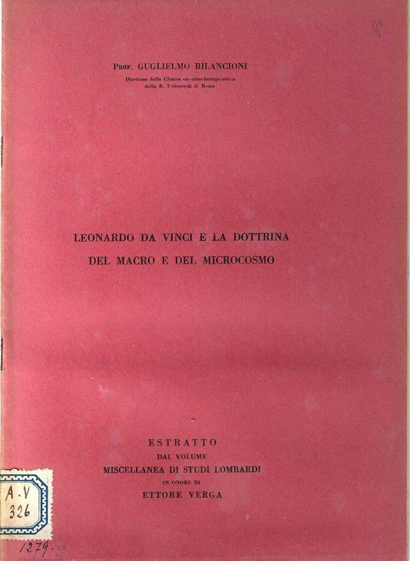 Leonardo Da Vinci e la dottrina del macro e del …