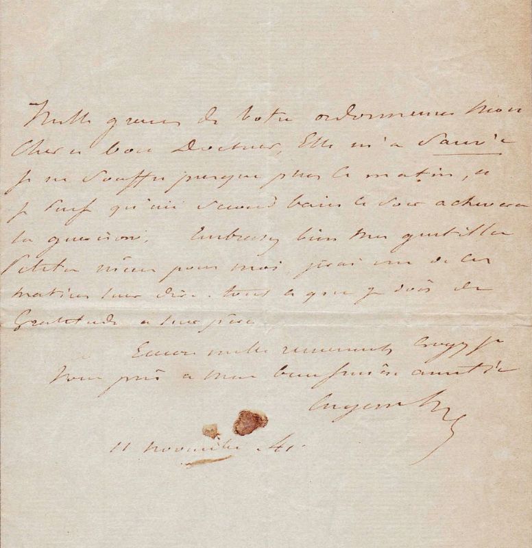 Lettera autografa firmata.