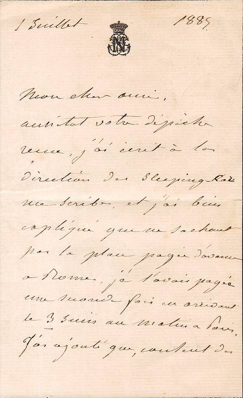 Lettera autografa firmata.