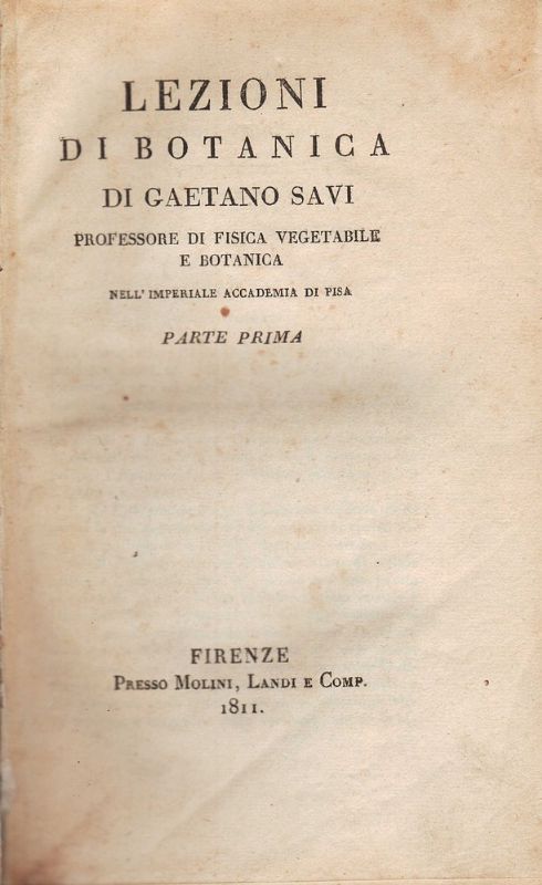 Lezioni di botanica.
