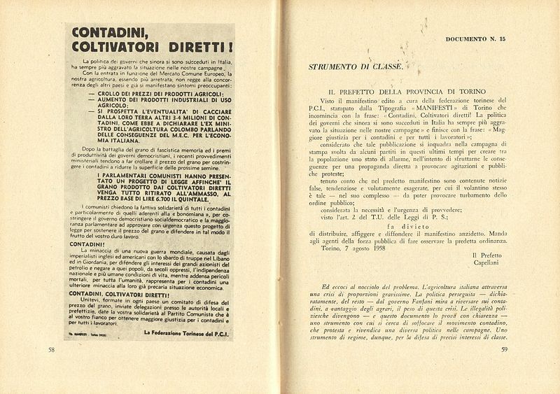 Libro bianco sulle illegalità del governo Fanfani.