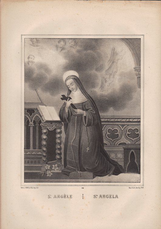 Litografia in bianco e nero.