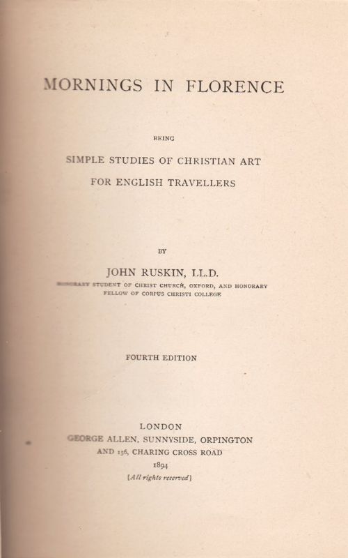 Mornings in Florence, being Simple Studies of Christian Art for …