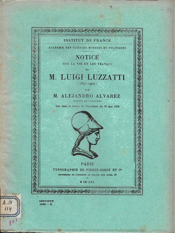 Notice sur la vie et les travaux de M. Luigi …