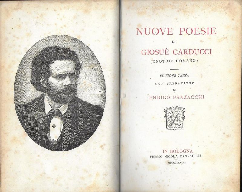 Nuove poesie, terza edizione con prefazione di Enrico Panzacchi.