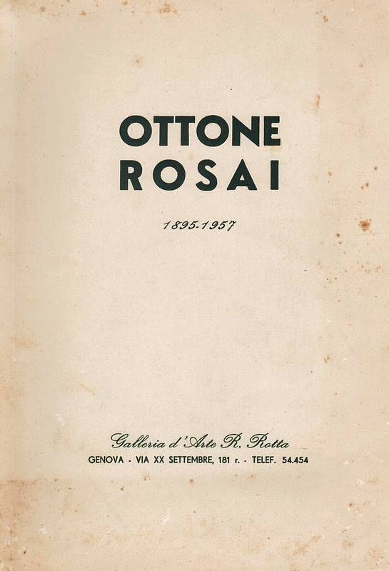 Ottone Rosai 1895-1957.