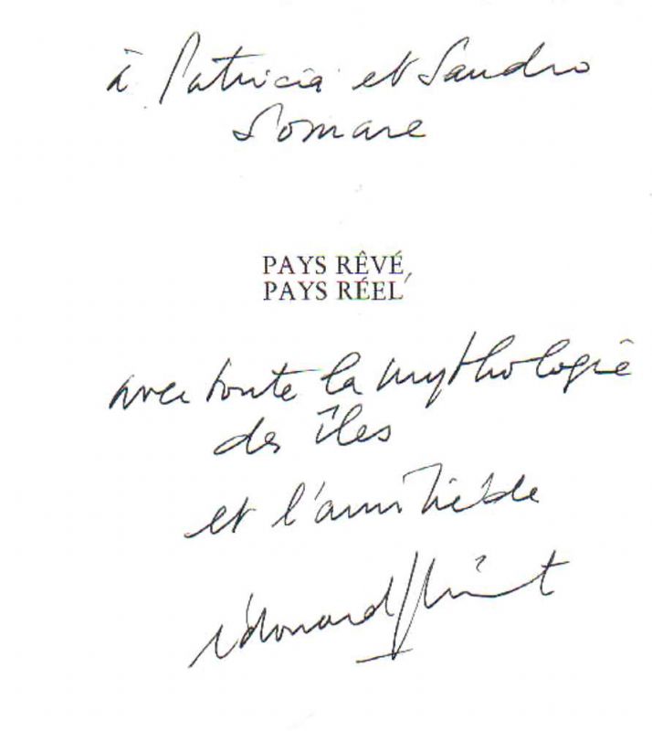 Pays revé, pays réel. Poème.