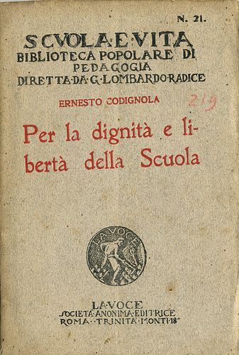 Per la dignità e libertà della scuola.