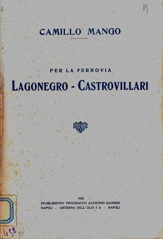Per la ferrovia Lagonegro-Castrovillari.