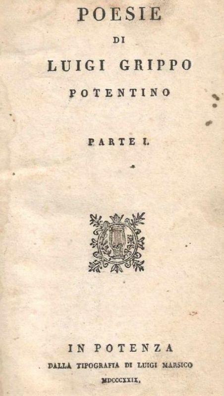 Poesie (Parte I.) - Si aggiunge:- Nuovi canti. Prima edizione. …