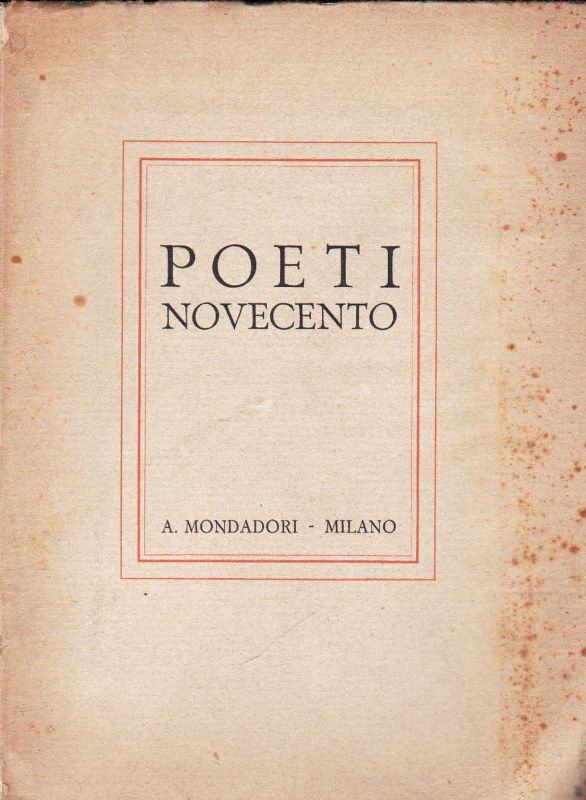 Poeti Novecento.