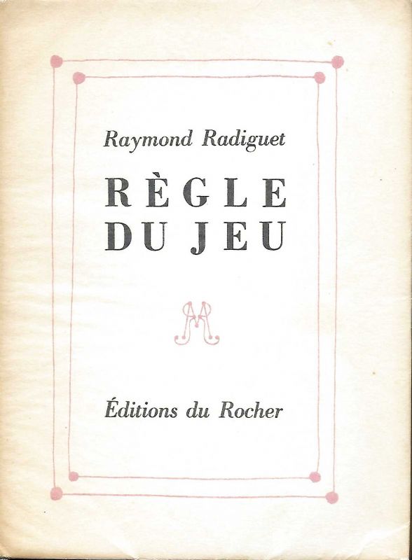 Règle du jeu. Préface Jean Cocteau.