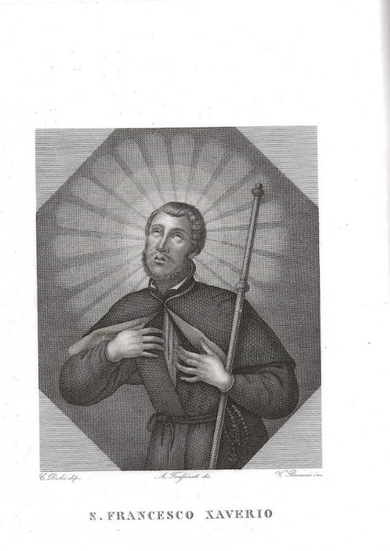 Ritratto inciso in rame da un dipinto di C. Dolci.