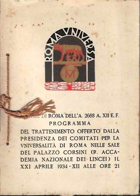 Rorgramma del trattenimento offerto dalla Presidenza dei comitati per la …