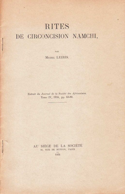 Rutes de circoncision Namchi (.) Extrait du Journal de la …