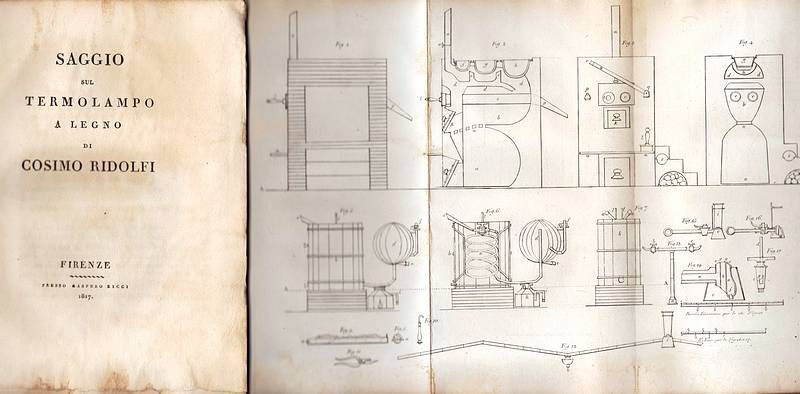 Saggio sul termolampo a legno.