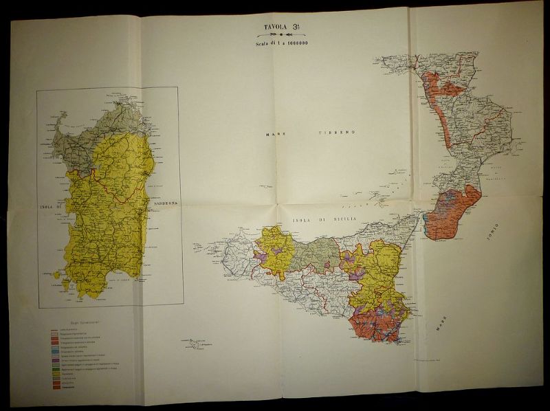 Sardegna, Sicilia e punta delle calabria.